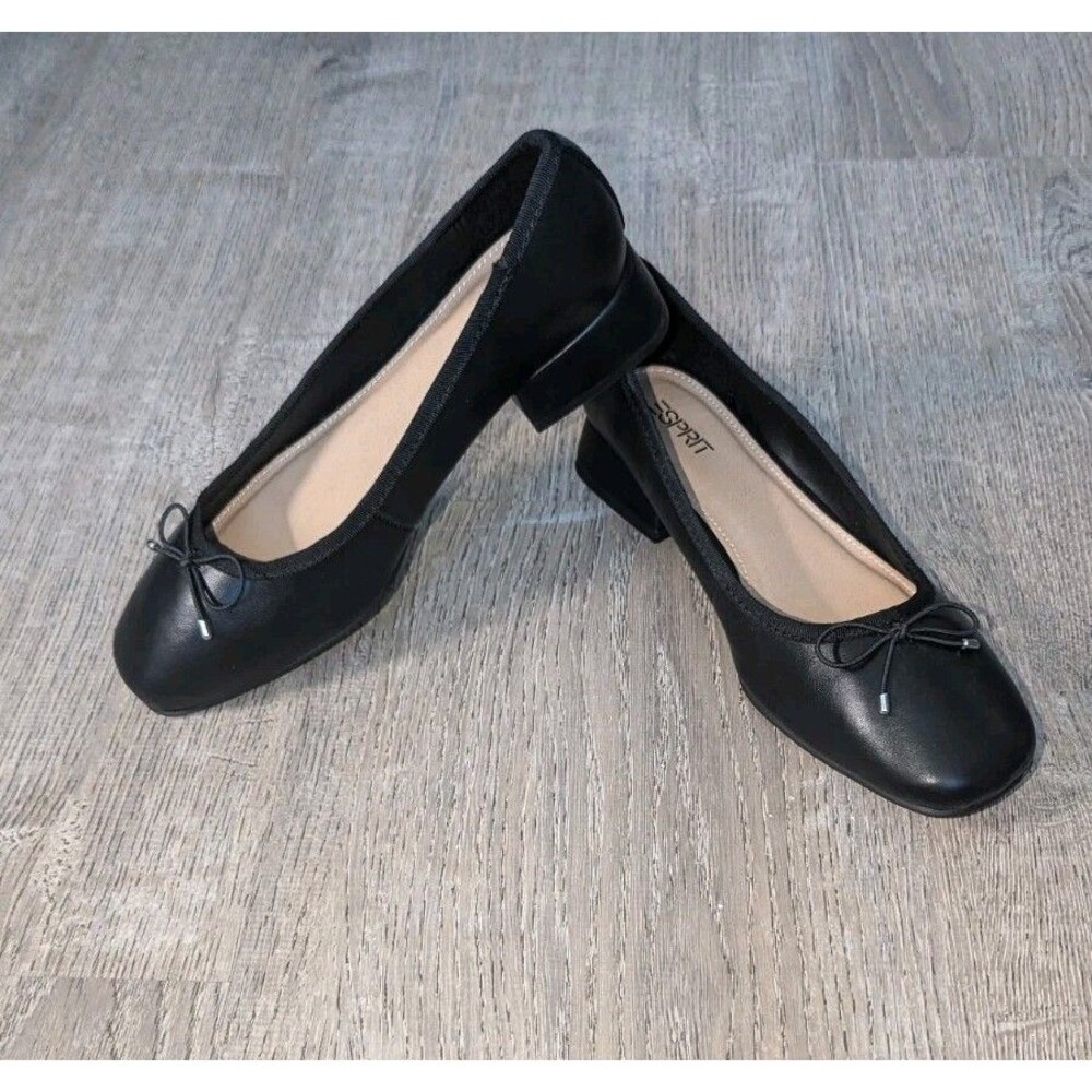 Esprit Denali Bow PumpBlack Shoes Women's Size 8M